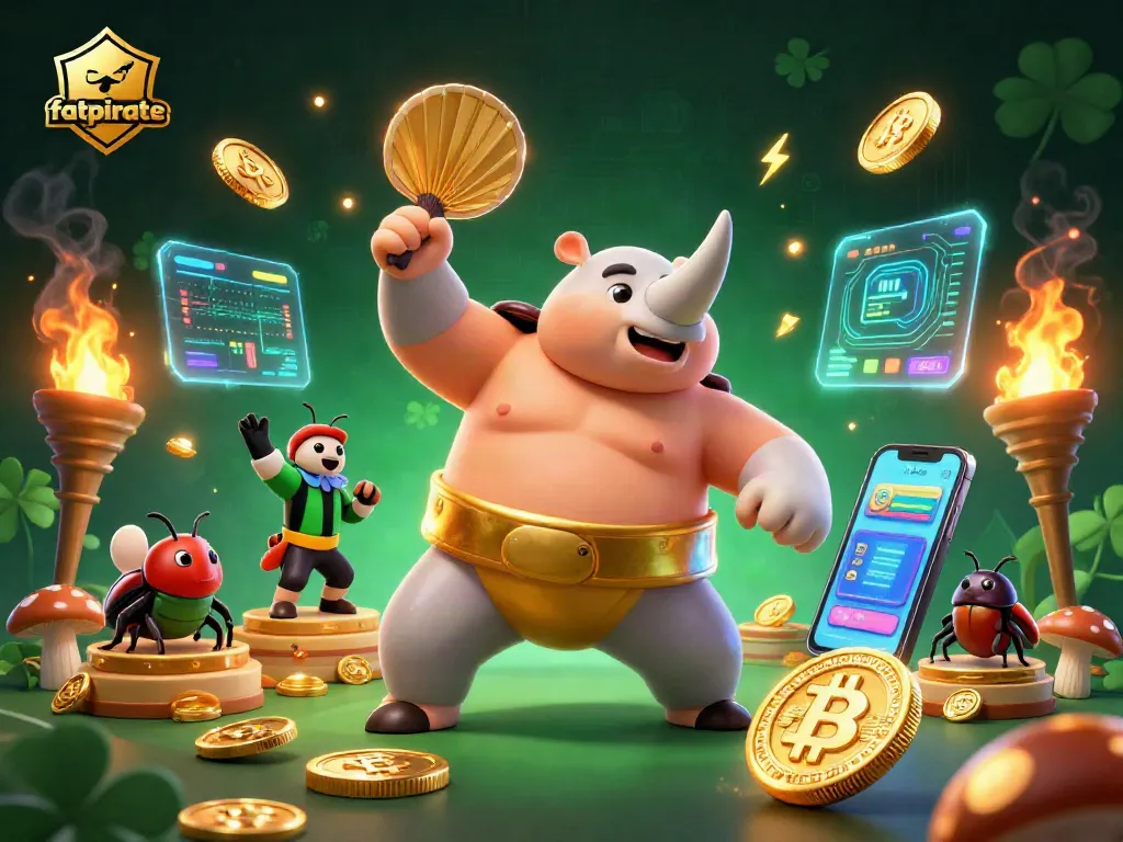 Experience thrilling gaming action at fatpirate casino with vibrant neon effects and engaging characters.