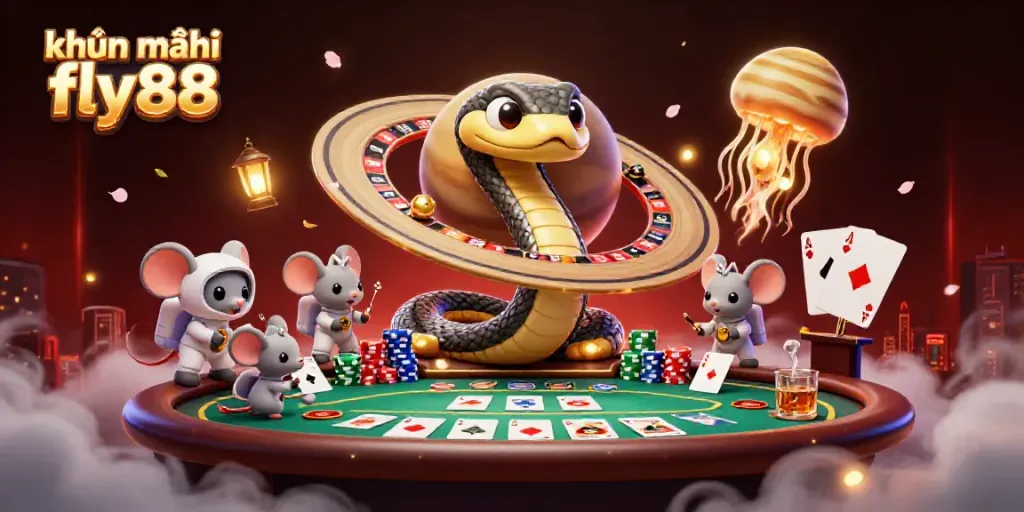 Experience thrilling khuyến mãi fly88 with exciting gameplay in a dynamic casino scene.
