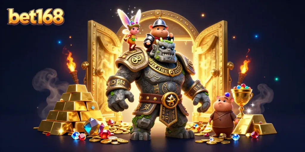Engage in thrilling gaming at bet168 with captivating characters and dynamic casino elements.