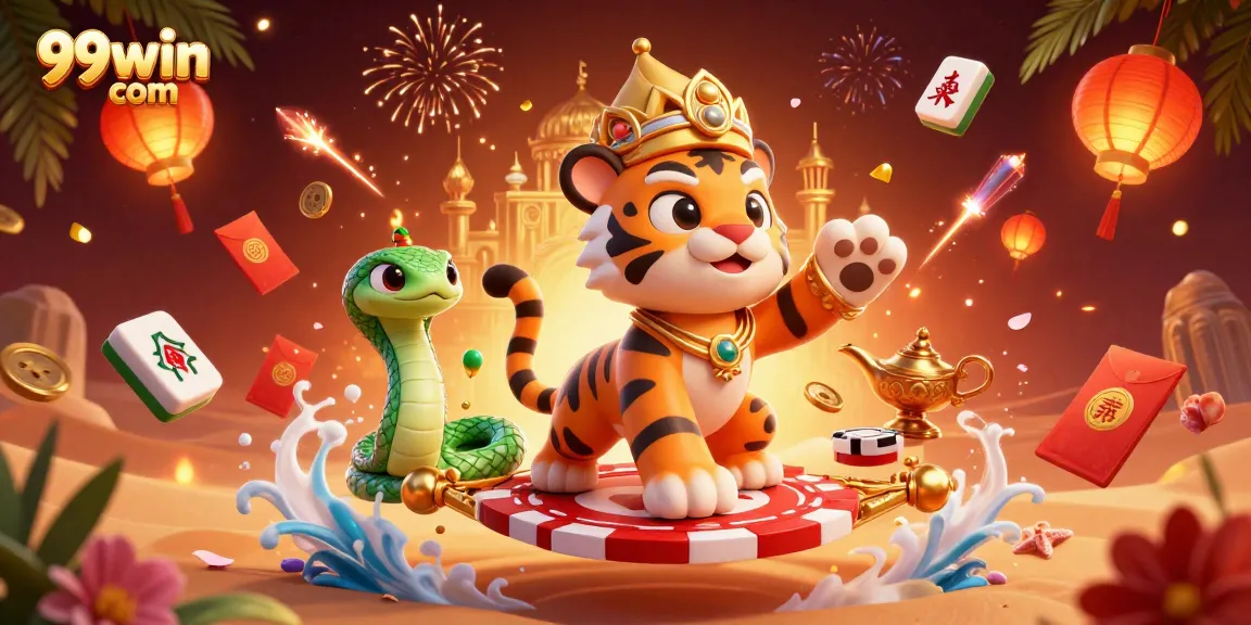 Engage with 99win com's vibrant casino realm, featuring a royal sultan and magical elements enhancing the gaming experience.