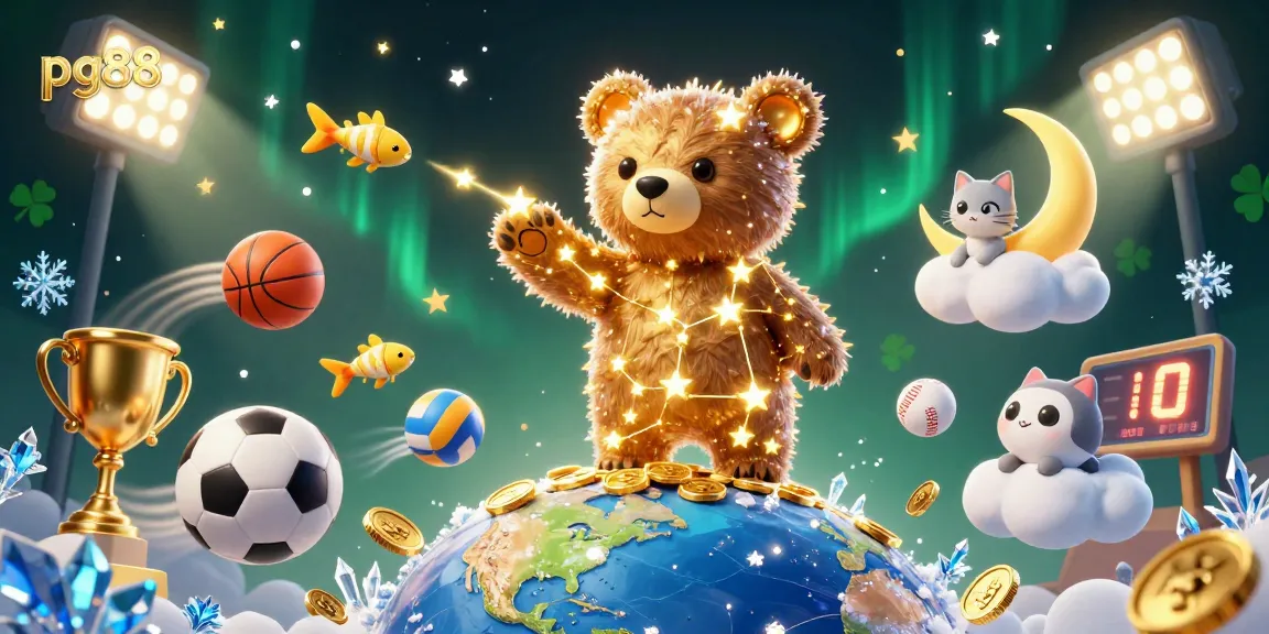 Engage with thrilling gameplay at pg88, featuring vibrant sports betting and golden stars.