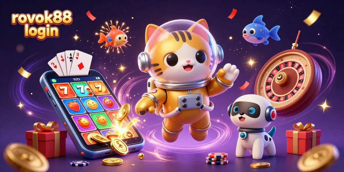 Engage with rokok88 login by spinning colorful slots and winning coins in a dynamic 3D scene.