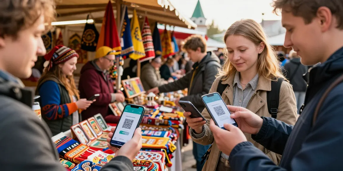 Toeristen gebruiken https://payinrussia.com/ voor gemakkelijke betalingen op een levendige markt in Rusland.