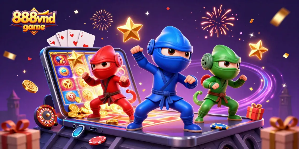 Experience the excitement of the 888vnd game with ninja chameleons in action!