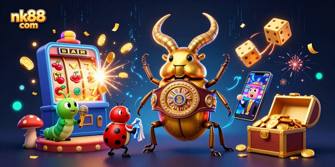 Experience the thrill of nk88 com with an epic jackpot explosion featuring vibrant casino elements.
