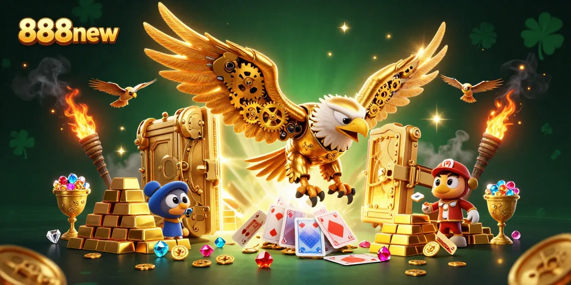 Experience thrilling wins with 888new in a dynamic 3D casino world, overflowing with treasures and excitement.