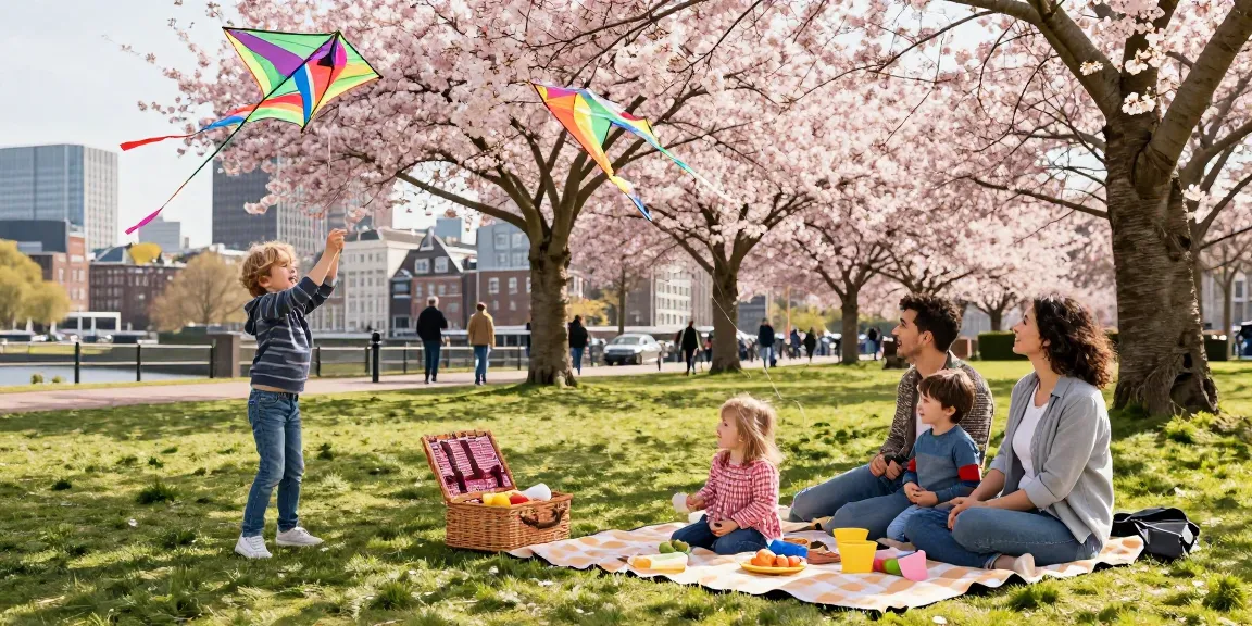 Family picnic in Den Haag with tips den haag for fun outdoor activities.