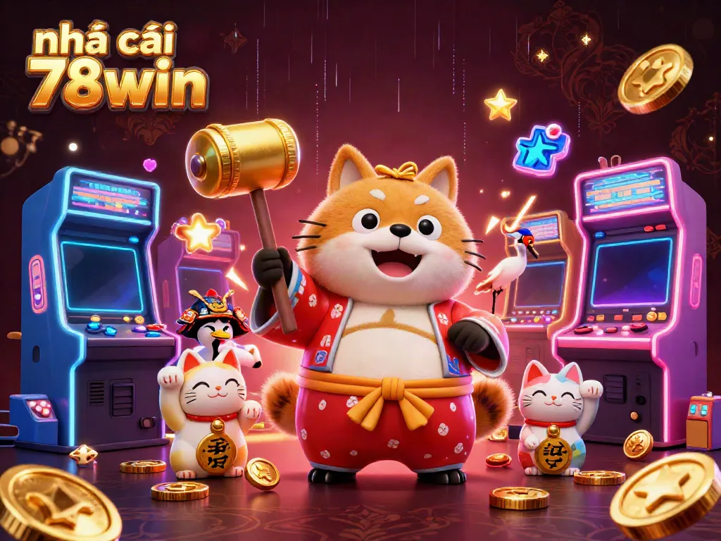 Experience the vibrant world of nhà cái 78win with cheerful characters and dynamic gaming elements.