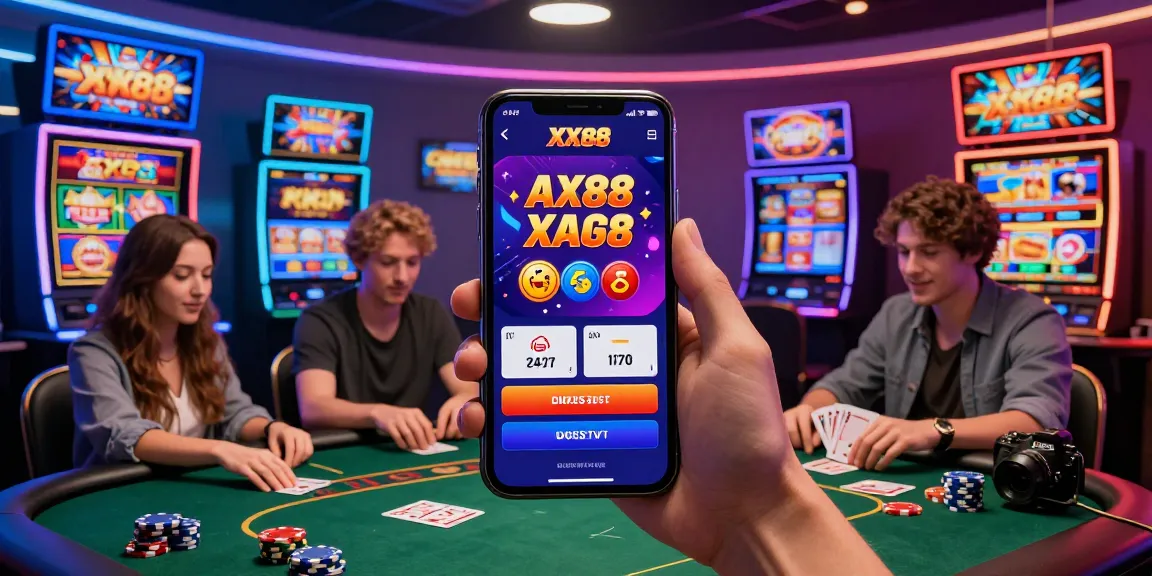 Engaging online gaming experience with diverse players at XX88 se.net, showcasing vibrant casino games and a mobile app interface.