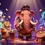 Xoilac79 offers a luxurious gaming experience with a woolly mammoth bouncer, showcasing vibrant slot elements.