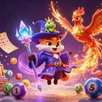Experience thrilling gameplay at OPEN88 with a vibrant 3D casino illustration showcasing exciting lottery elements.