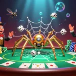 Experience thrilling action with FABET's steampunk-inspired illustration of casino excitement.