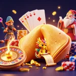 Win big with exciting games at 88xx com, featuring a golden fortune cookie and dynamic casino elements.
