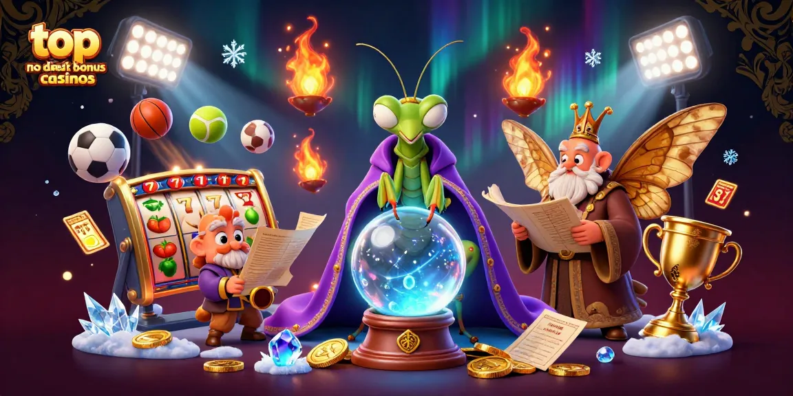 Engage with top no deposit bonus casinos through this vibrant 3D casino illustration