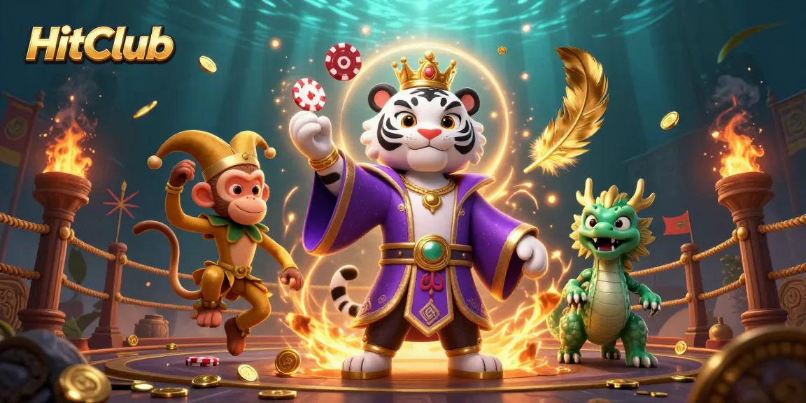 HitClub showcases thrilling action in an engaging atmosphere with lively characters and casino elements.