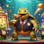 Experience thrilling wins at 789bet with a lively casino scene featuring slot machines and vibrant characters.
