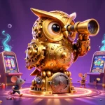 Engage with FIVE88’s thrilling casino experience featuring 3D cartoon elements representing excitement and action.