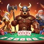 Experience thrill with 88aa com as Viking legends face off at a dynamic poker showdown.